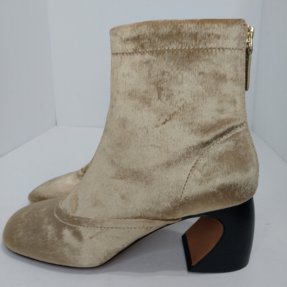 3.1 Phillip Lim "ID" Velvet Ankle Boots, Size 38|US 8.5 - Picture 7 of 10